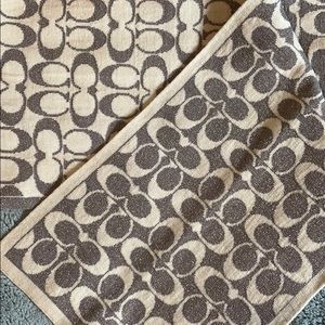 Coach reversible metallic scarf